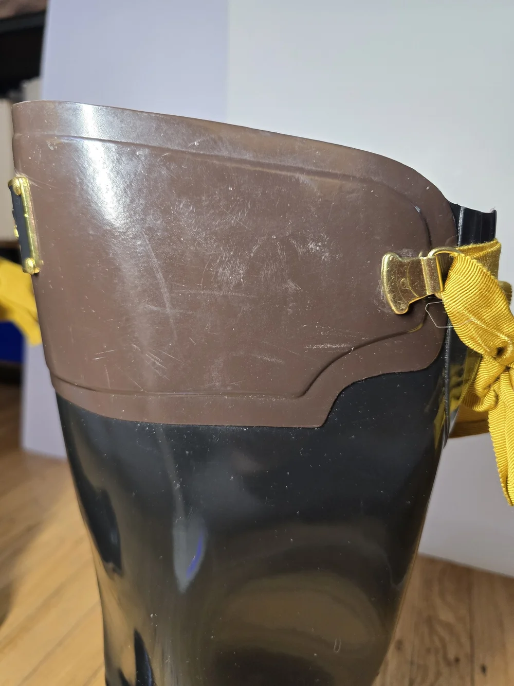Joules Cottagecore Tall Rain Boots Black Brown Waterproof